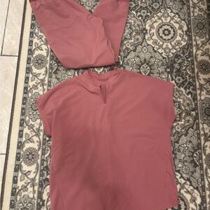 Mandala Mauve Pink Scrub Set